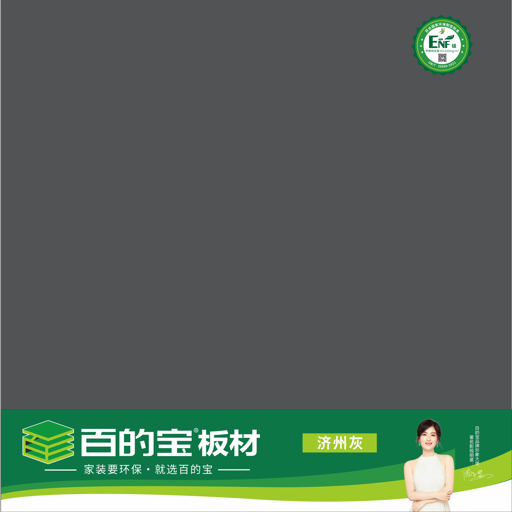 百的宝ENF板材纯色系列-PET济州灰